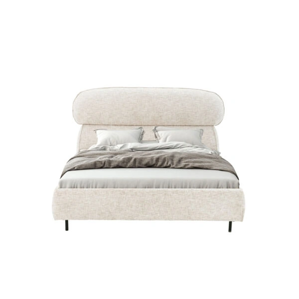 SERENITE ΚΡΕΒΑΤΙ (ΓΙΑ ΣΤΡΩΜΑ 160x200cm) BEIGE 230x194x105cm