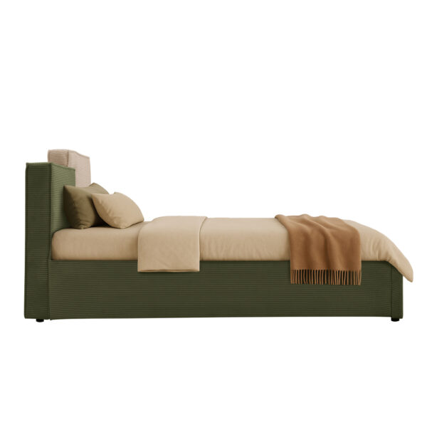 PUZZLE ΚΡΕΒΑΤΙ (ΓΙΑ ΣΤΡΩΜΑ 160x200cm) ΛΑΔΙ BEIGE 223x176x106cm