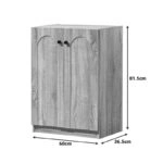 Παπουτσοθήκη-ντουλάπι Ambera  σε sonoma απόχρωση 60x36.5x81.5εκ