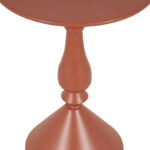 Βοηθητικό τραπέζι Lalou  μέταλλο σε απόχρωση terracotta Φ40x55εκ