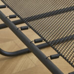 Κρεβάτι Σπαστό ArteLibre FLEXREST Με Στρώμα Πάχους 12cm Μαύρο Μέταλλο 180x80x33cm