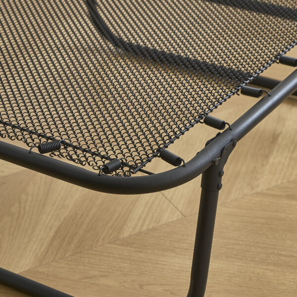 Κρεβάτι Σπαστό ArteLibre FLEXREST Με Στρώμα Πάχους 12cm Μαύρο Μέταλλο 180x80x33cm