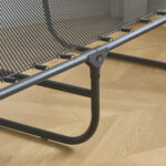 Κρεβάτι Σπαστό ArteLibre FLEXREST Με Στρώμα Πάχους 12cm Μαύρο Μέταλλο 180x80x33cm