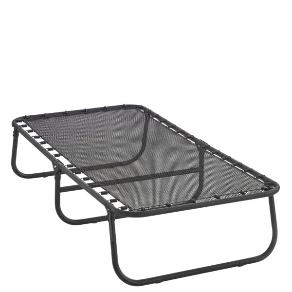 Κρεβάτι Σπαστό ArteLibre FLEXREST Με Στρώμα Πάχους 12cm Μαύρο Μέταλλο 180x80x33cm