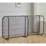 Κρεβάτι Σπαστό ArteLibre FLEXREST Με Στρώμα Πάχους 12cm Μαύρο Μέταλλο 180x80x33cm