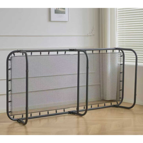 Κρεβάτι Σπαστό ArteLibre FLEXREST Με Στρώμα Πάχους 12cm Μαύρο Μέταλλο 180x80x33cm