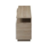 Έπιπλο τηλεόρασης Vendora  σε sonoma-λευκή απόχρωση 150x29.5x46.3εκ