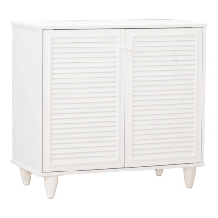 Παπουτσοθήκη-ντουλάπι Ronan  σε λευκή απόχρωση 70.5x35x66εκ