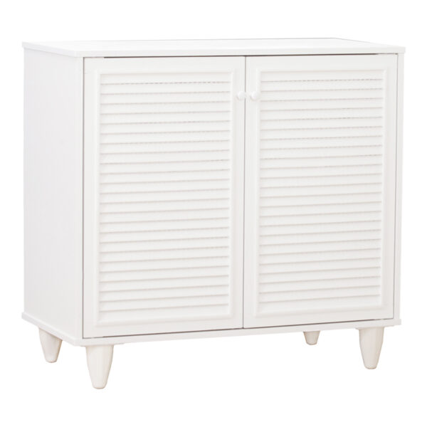 Παπουτσοθήκη-ντουλάπι Ronan  σε λευκή απόχρωση 70.5x35x66εκ