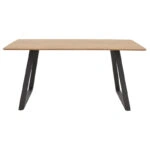 Τραπέζι Winor  φυσικό mdf-πόδι μαύρο μεταλλικό 160x90x75εκ