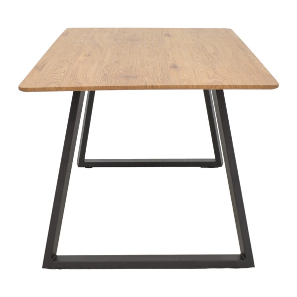 Τραπέζι Winor  φυσικό mdf-πόδι μαύρο μεταλλικό 160x90x75εκ