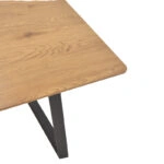 Τραπέζι Winor  φυσικό mdf-πόδι μαύρο μεταλλικό 160x90x75εκ