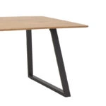 Τραπέζι Winor  φυσικό mdf-πόδι μαύρο μεταλλικό 160x90x75εκ