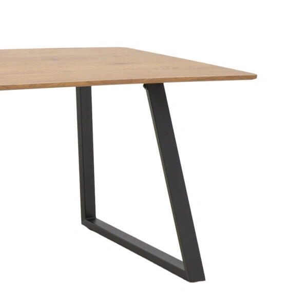 Τραπέζι Winor  φυσικό mdf-πόδι μαύρο μεταλλικό 160x90x75εκ