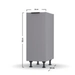 Craft Κάτω Ντουλάπι Γραφίτη 30x48x82cm