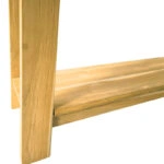 Κονσόλα Decoza  teak ξύλο σε φυσική απόχρωση 140x40x80εκ