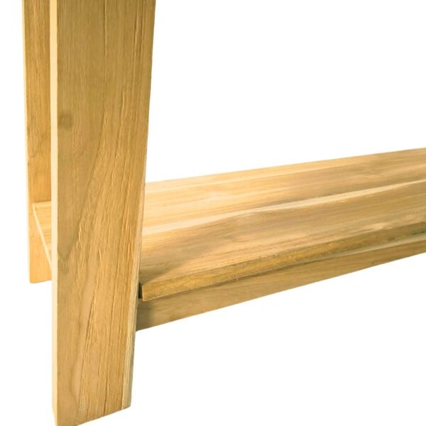 Κονσόλα Decoza  teak ξύλο σε φυσική απόχρωση 140x40x80εκ