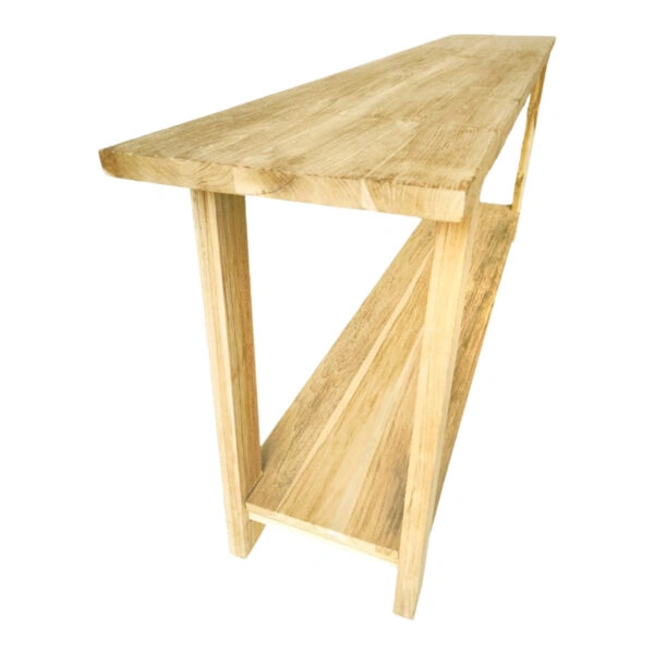 Κονσόλα Decoza  teak ξύλο σε φυσική απόχρωση 200x40x80εκ