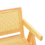 Πολυθρόνα Winslow rubberwood-rattan σε φυσική απόχρωση 51x54x80εκ