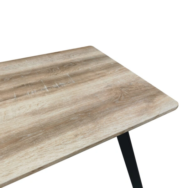 Τραπέζι Squaro  sonoma mdf με μαύρα μεταλλικά πόδια 120x70x75εκ