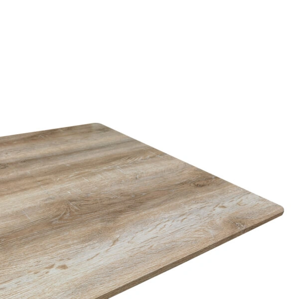 Τραπέζι Aragne  sonoma mdf με μαύρα μεταλλικά πόδια 160x90x75εκ