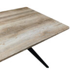 Τραπέζι Ezali sonoma mdf με μαύρα μεταλλικά πόδια 160x90x75εκ