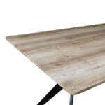 Τραπέζι Ezali sonoma mdf με μαύρα μεταλλικά πόδια 160x90x75εκ