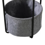 Βοηθητικό τραπέζι Fredami  μαύρο μαρμάρου Φ40x50εκ