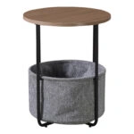 Βοηθητικό τραπέζι Fredami sonoma Φ40x50εκ