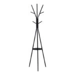 Καλόγερος Denner  μέταλλο σε μαύρη απόχρωση 48.5x48.5x180εκ