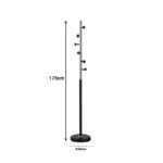 Καλόγερος Sinem  μέταλλο σε μαύρη-φυσική απόχρωση Φ30x175εκ