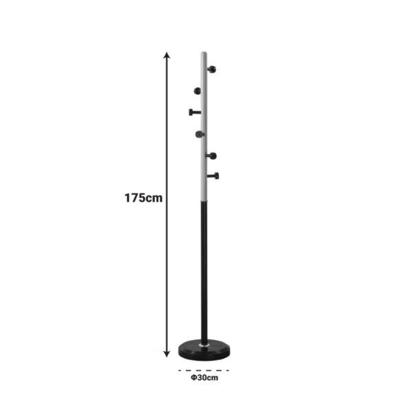 Καλόγερος Sinem  μέταλλο σε μαύρη-φυσική απόχρωση Φ30x175εκ