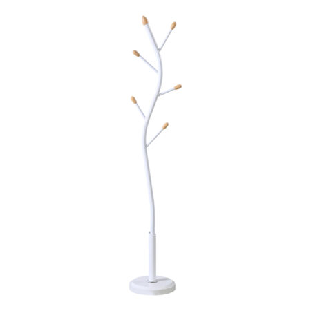 Καλόγερος Portu  μέταλλο σε λευκή-φυσική απόχρωση Φ30x170εκ