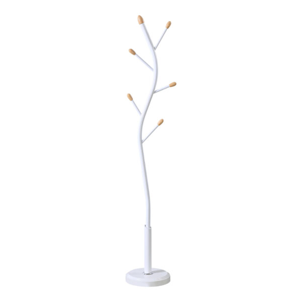 Καλόγερος Portu  μέταλλο σε λευκή-φυσική απόχρωση Φ30x170εκ