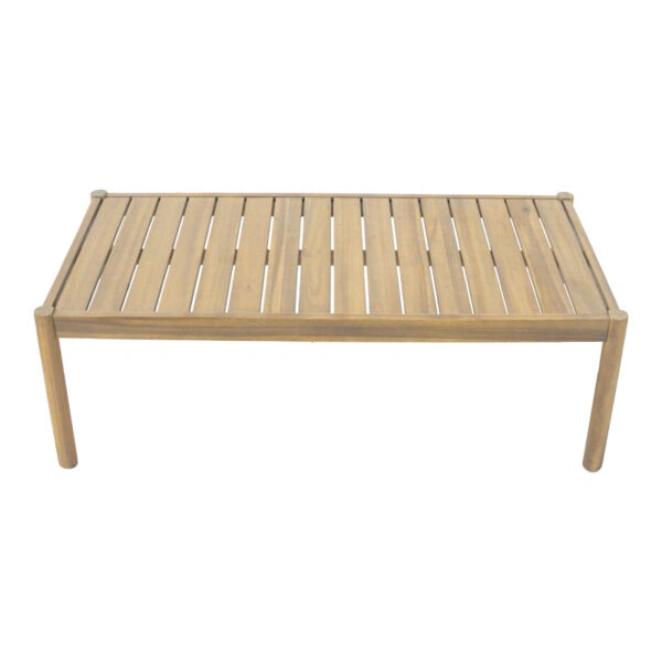 Σαλόνι εξωτερικού χώρου Verilan μασίφ ξύλο ακακίας με σχοινί και μπεζ μαξιλάρια