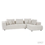TOMOS ΚΑΝΑΠΕΣ ΓΩΝΙΑ ΔΕΞΙΑ BEIGE LEGASY 15 298x200x85cm