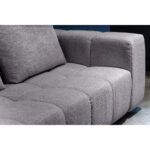 TOMOS ΚΑΝΑΠΕΣ ΓΩΝΙΑ ΑΡΙΣΤΕΡΗ ΓΚΡΙ LEGASY 18 298x200x85cm