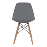 Καρέκλα τραπεζαρίας Nova Megapap PP γκρι - ξύλινο φυσικό πόδι 46x51x80εκ.