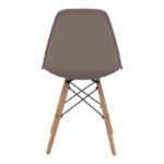 Καρέκλα τραπεζαρίας Nova Megapap PP cappuccino - ξύλινο φυσικό πόδι 46x51x80εκ.