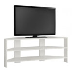 Έπιπλο τηλεόρασης γωνιακό Thales  μελαμίνης χρώμα λευκό 110x36x45εκ.