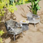 ΒΟΗΘΗΤΙΚΟ ΤΡΑΠΕΖΑΚΙ ΣΤΡΟΓΓΥΛΟ DRISCOLL HM6477.02 ΚΡΕΜ ΑΛΟΥΜΙΝΙΟ-ΑΝΟΙΧΤΟ ΓΚΡΙ ΣΧΟΙΝΙ Φ55x45Υ