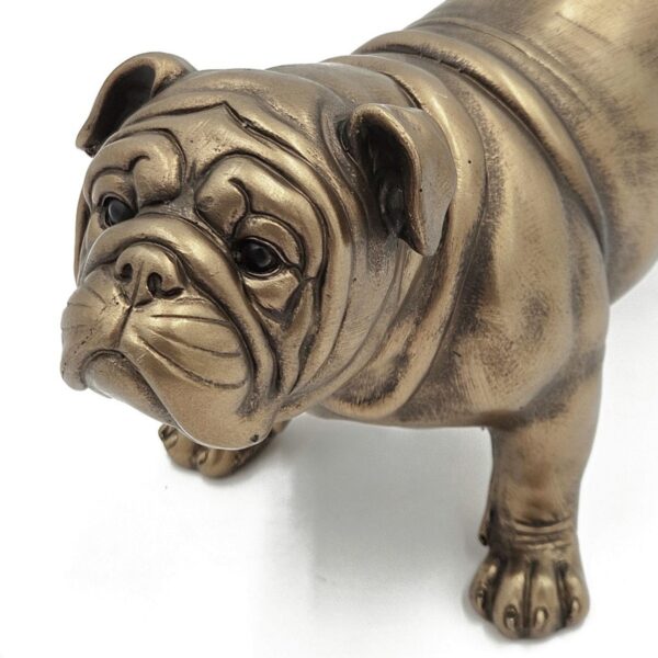 Artekko Animal Μπρονζέ Επιτραπέζιος Διακοσμητικός Σκύλος από Ρητίνη (26x12.7x14.8)cm