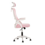 ΚΑΡΕΚΛΑ ΓΡΑΦΕΙΟΥ BLAZER HM1205.04 ΡΟΖ MESH-ΛΕΥΚΟΣ ΣΚΕΛΕΤΟΣ NYLON 60,5x47x85,5Υεκ.