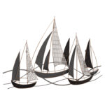 ΜΕΤΑΛΛΙΚΟ ΔΙΑΚΟΣΜΗΤΙΚΟ ΤΟΙΧΟΥ HM7160 ΑΝΘΡΑΚΙ ΛΕΥΚΟ ΧΡΥΣΟ 92x3x56Y εκ.