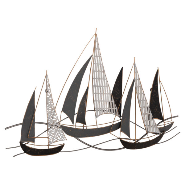 ΜΕΤΑΛΛΙΚΟ ΔΙΑΚΟΣΜΗΤΙΚΟ ΤΟΙΧΟΥ HM7160 ΑΝΘΡΑΚΙ ΛΕΥΚΟ ΧΡΥΣΟ 92x3x56Y εκ.