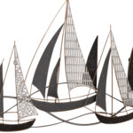 ΜΕΤΑΛΛΙΚΟ ΔΙΑΚΟΣΜΗΤΙΚΟ ΤΟΙΧΟΥ HM7160 ΑΝΘΡΑΚΙ ΛΕΥΚΟ ΧΡΥΣΟ 92x3x56Y εκ.