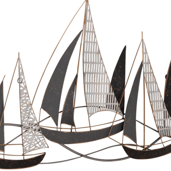 ΜΕΤΑΛΛΙΚΟ ΔΙΑΚΟΣΜΗΤΙΚΟ ΤΟΙΧΟΥ HM7160 ΑΝΘΡΑΚΙ ΛΕΥΚΟ ΧΡΥΣΟ 92x3x56Y εκ.