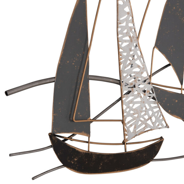 ΜΕΤΑΛΛΙΚΟ ΔΙΑΚΟΣΜΗΤΙΚΟ ΤΟΙΧΟΥ HM7160 ΑΝΘΡΑΚΙ ΛΕΥΚΟ ΧΡΥΣΟ 92x3x56Y εκ.