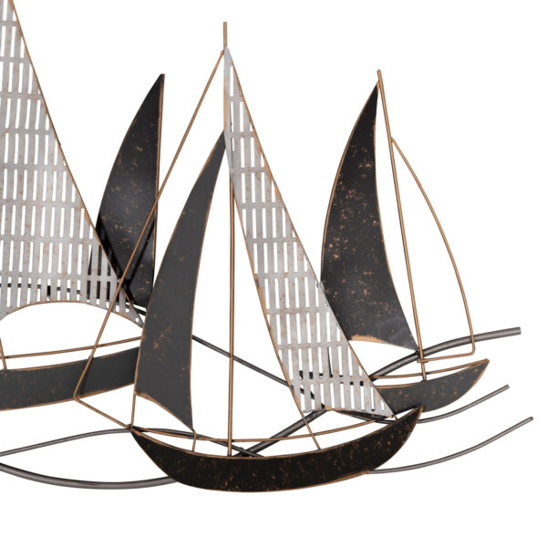 ΜΕΤΑΛΛΙΚΟ ΔΙΑΚΟΣΜΗΤΙΚΟ ΤΟΙΧΟΥ HM7160 ΑΝΘΡΑΚΙ ΛΕΥΚΟ ΧΡΥΣΟ 92x3x56Y εκ.