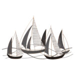 ΜΕΤΑΛΛΙΚΟ ΔΙΑΚΟΣΜΗΤΙΚΟ ΤΟΙΧΟΥ HM7160 ΑΝΘΡΑΚΙ ΛΕΥΚΟ ΧΡΥΣΟ 92x3x56Y εκ.